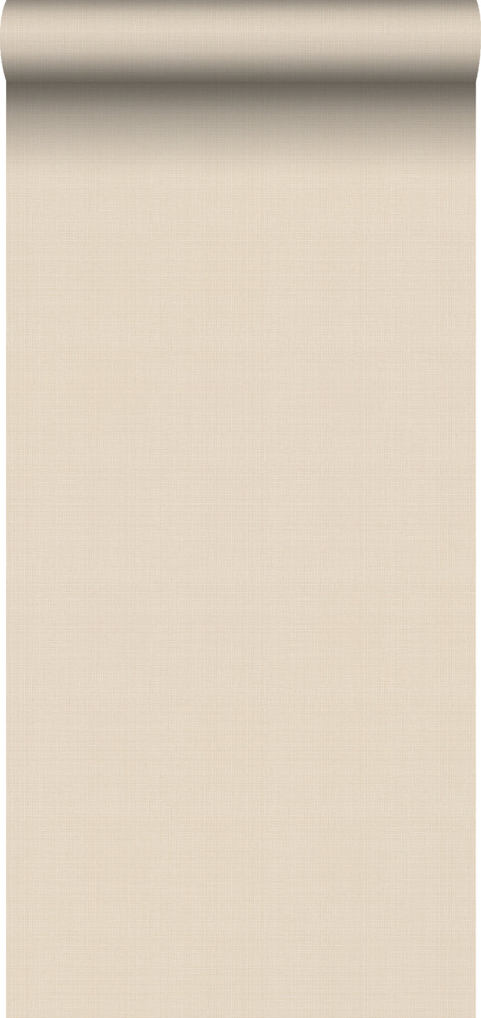 ESTAhome behang linnenstructuur zand beige - 53 cm x 10,05 m - 139545