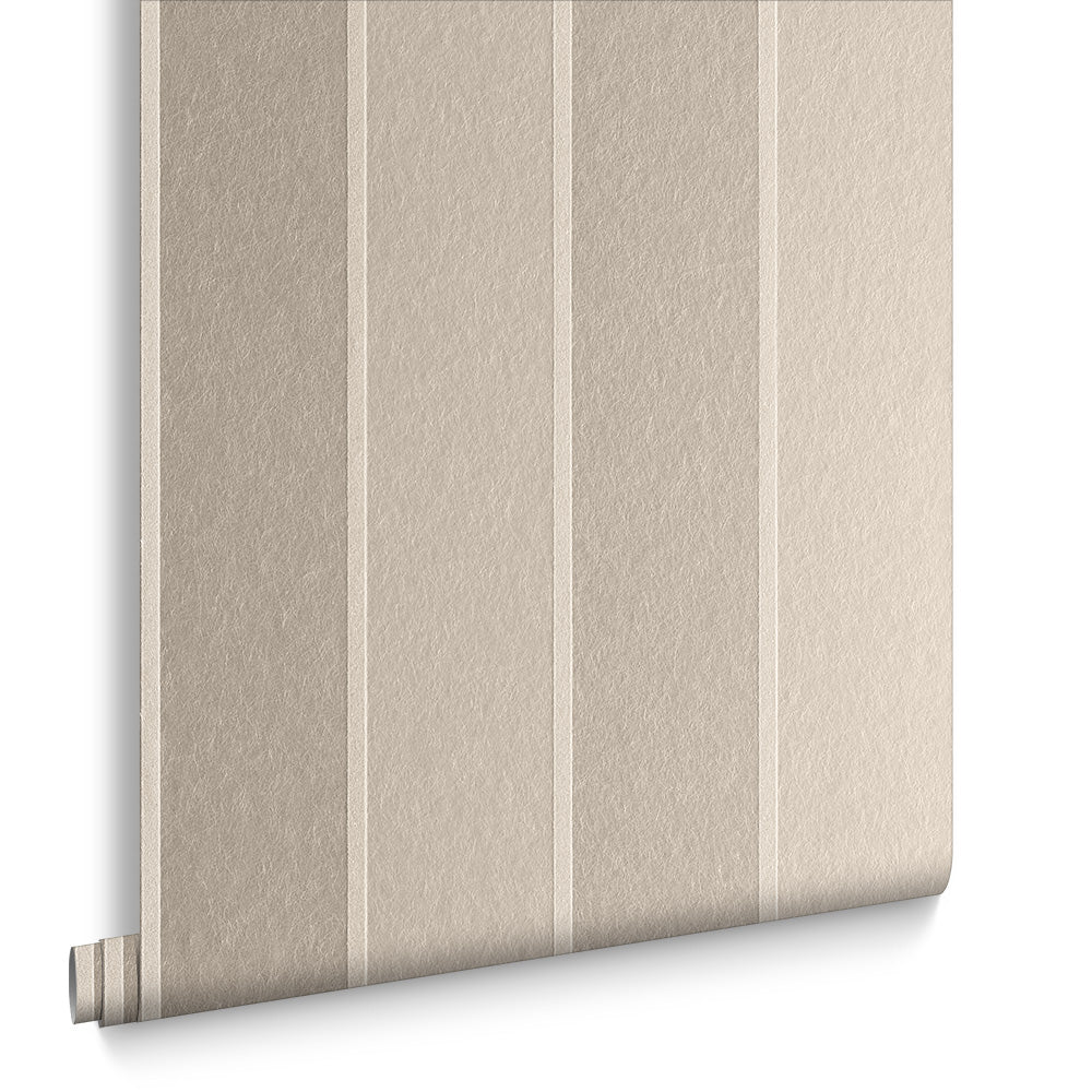 Graham & Brown Vliesbehang - Baroque Bead Stripe Pearl - 10mx52cm