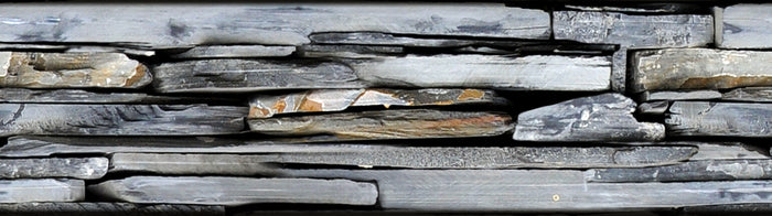 Sanders & Sanders zelfklevende behangrand stenen muur grijs - 14 x 500