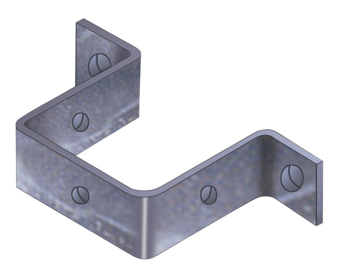 Hillhout - 5 stuks Regenwater-afvoerbeugel verzinkt 13,7 x 11 x 3,7 cm