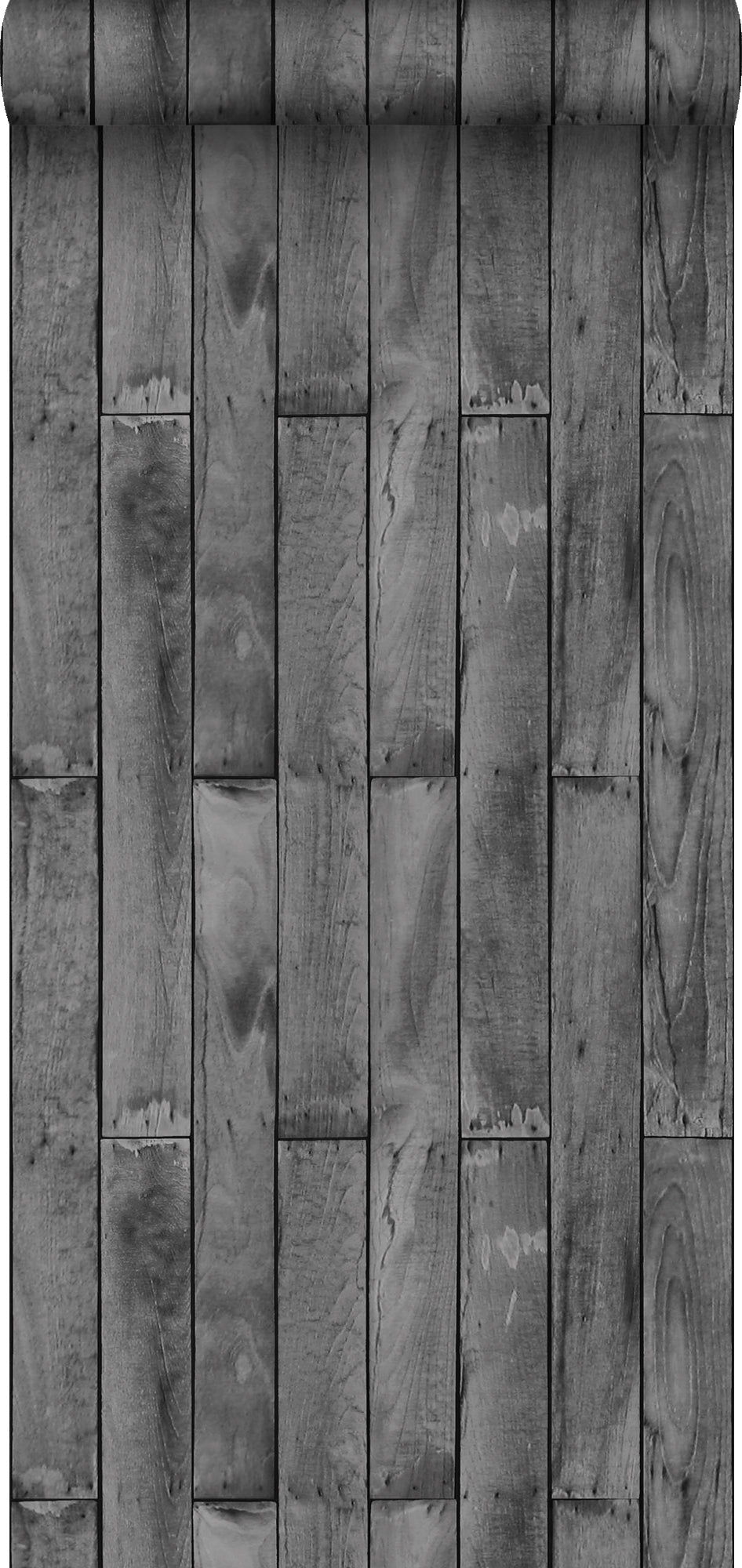 Sanders & Sanders behang houtlook donkergrijs - 935247 - 53 cm x 10,05