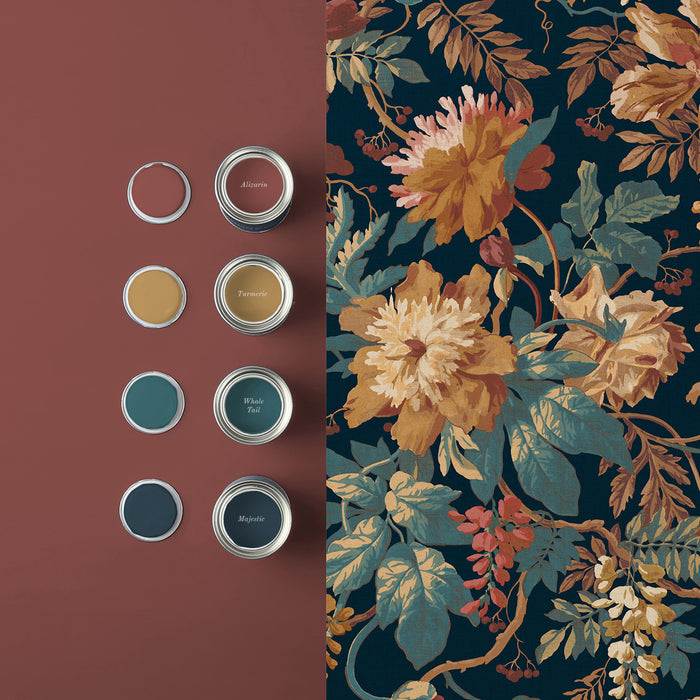 Graham & Brown vliesbehang Florenzia Dusk Donkerblauw