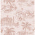 ESTAhome behang jungle dieren terracotta roze - 0,53 x 10,05 m - 13934