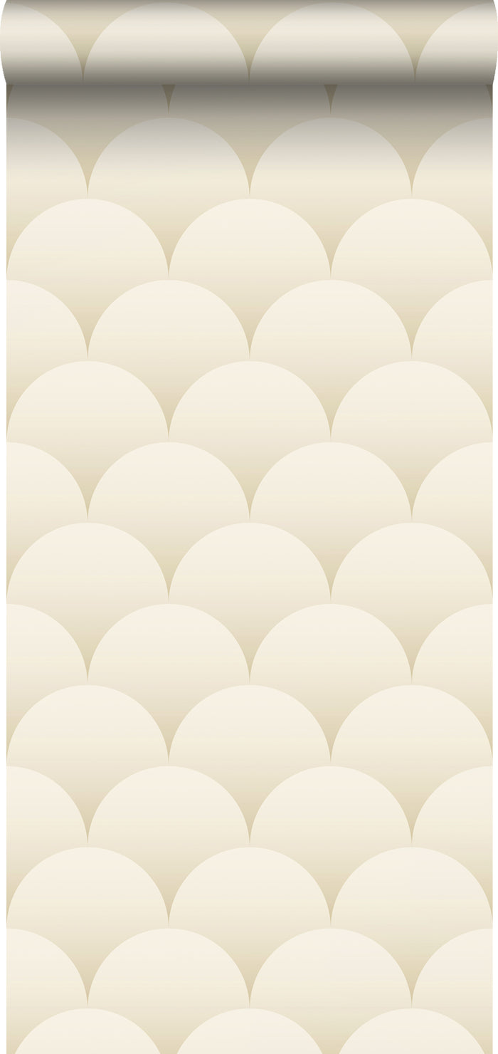 ESTAhome behang art deco motief zand beige - 50 x 900 cm - 139464