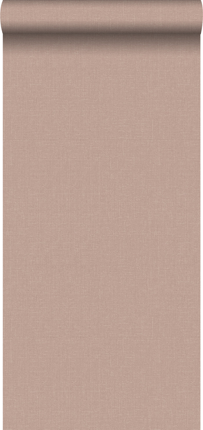 ESTAhome behang linnenstructuur oudroze - 0,53 x 10,05 m - 148743