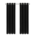 LW Collection Kant en klaar gordijnen zwart 140x225cm