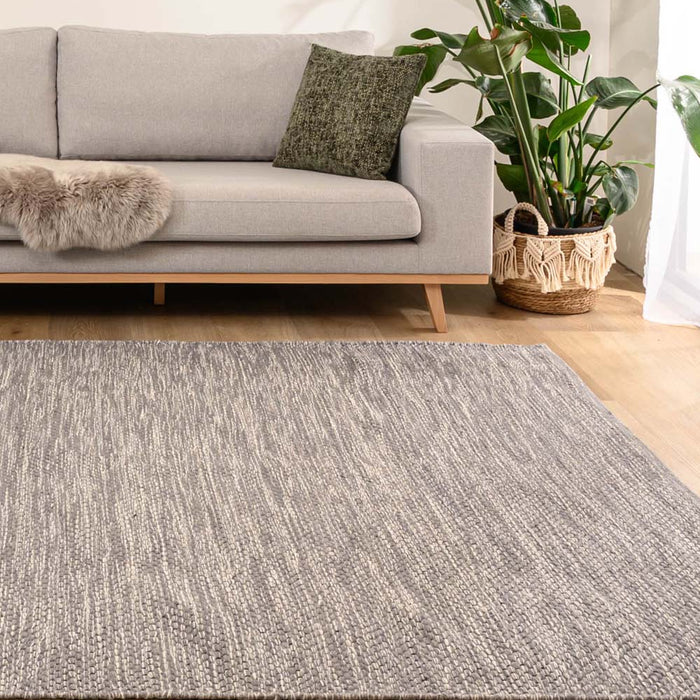 Nordic Weavers Wollen vloerkleed - Odda grijs - 160x230 cm