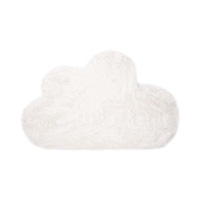 Tapeso Kindervloerkleed wolkje - Fluffy wit - 70x115 cm