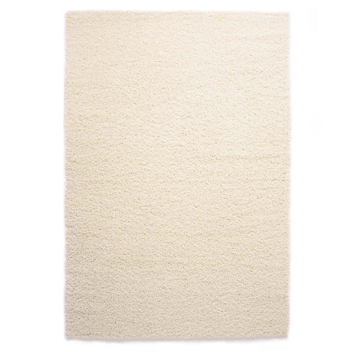 Tapeso Hoogpolig vloerkleed shaggy Trend effen - ivoor - 200x300 cm