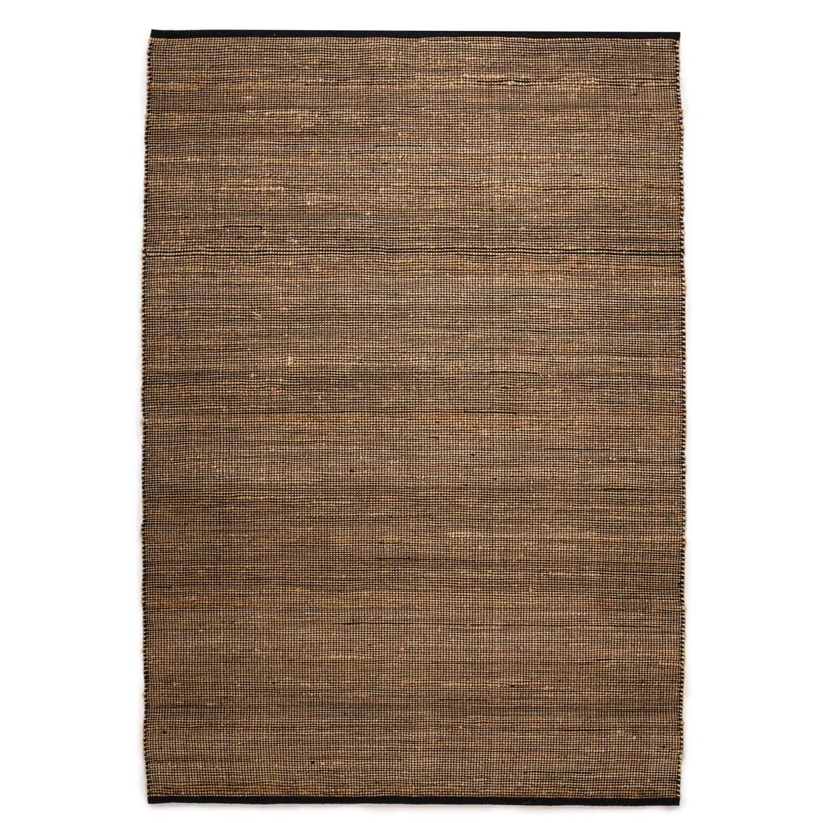 Boho&me Jute vloerkleed - Torget naturel|zwart - 200x300 cm