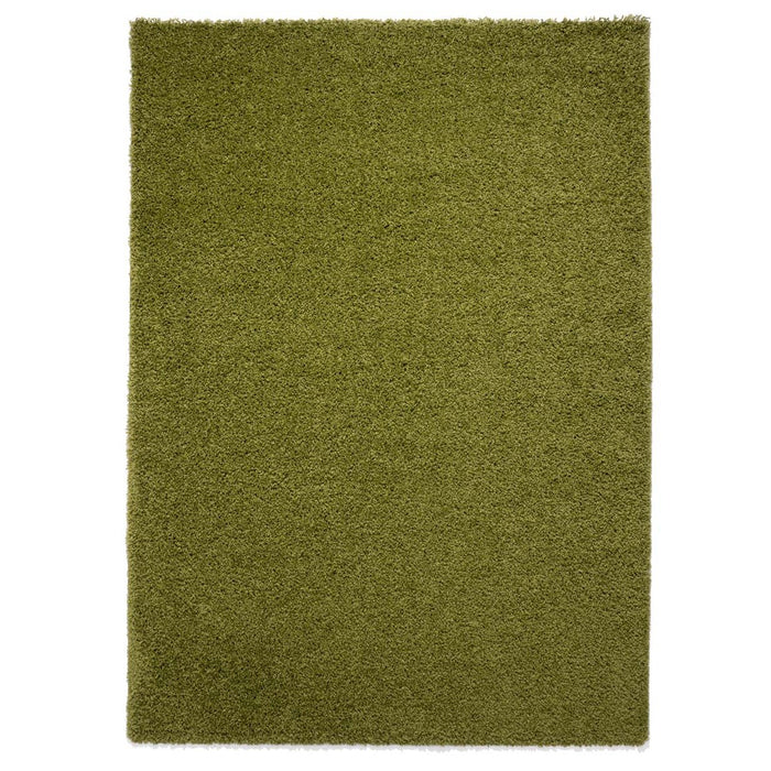 Tapeso Hoogpolig vloerkleed shaggy Trend effen - groen - 160x230 cm