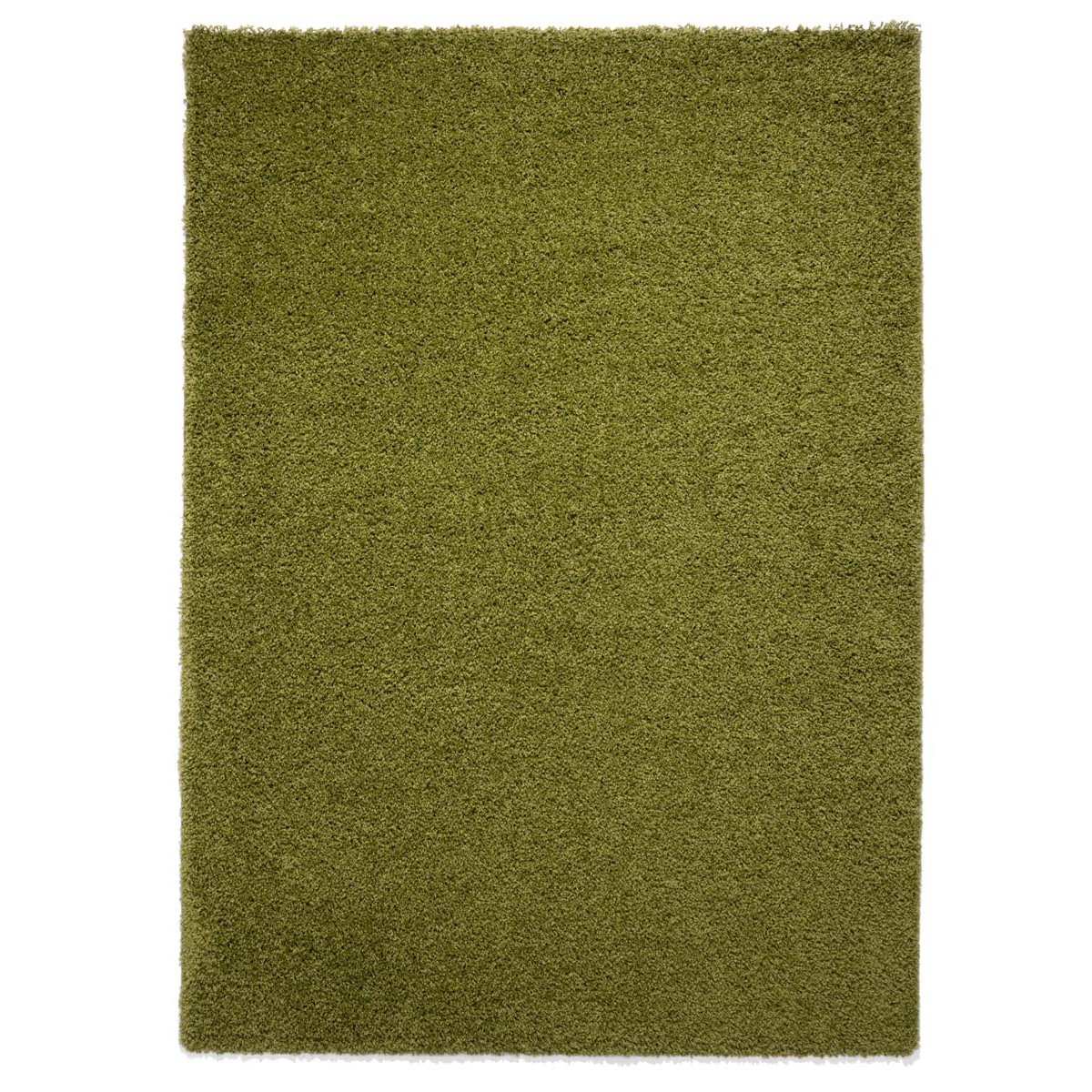 Tapeso Hoogpolig vloerkleed shaggy Trend effen - groen - 160x230 cm
