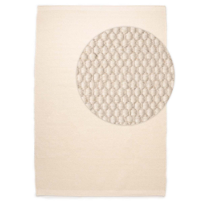 Nordic Weavers Wollen vloerkleed - Ulstein wit - 160x230 cm