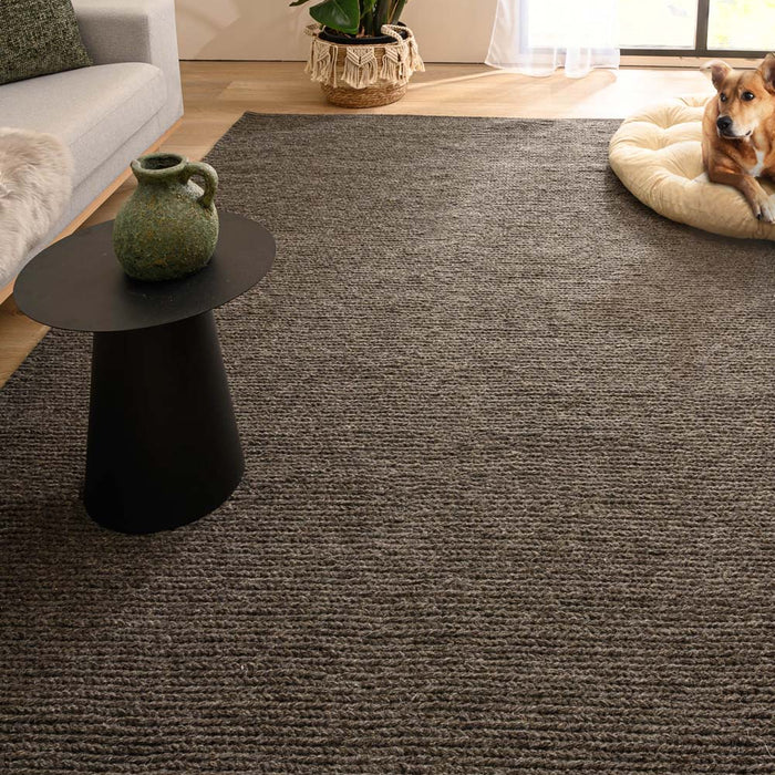 Nordic Weavers Wollen vloerkleed - Narvik Taupe - 140x200 cm