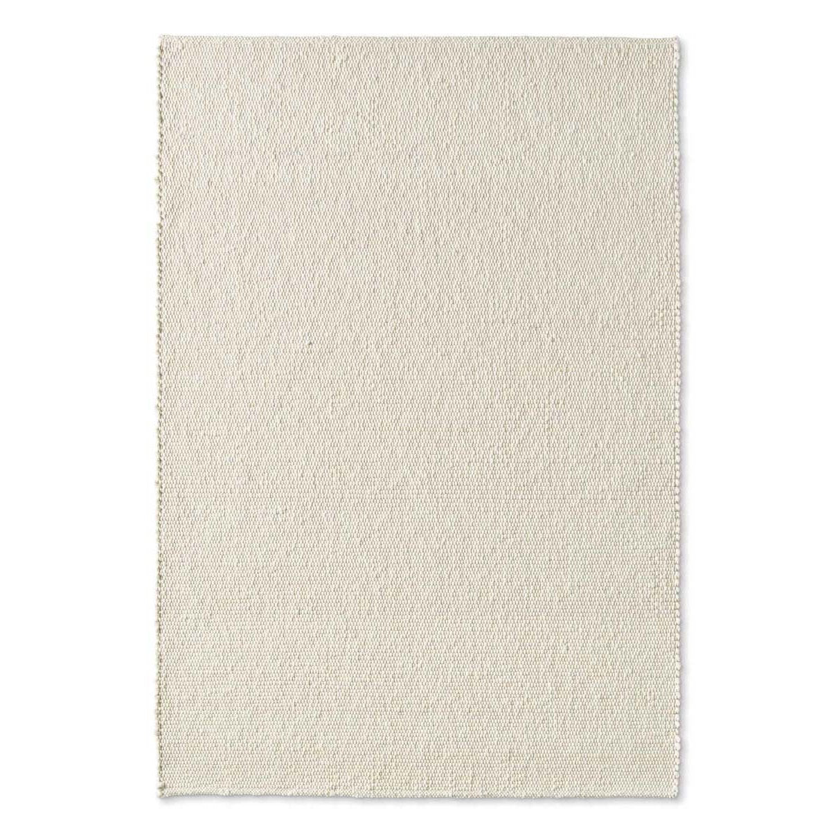 Tapeso Wollen vloerkleed - Lundr wit - 90x160 cm