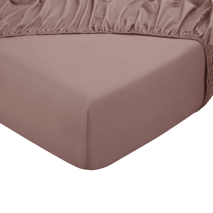 Hoeslaken - 100% natuurlijk katoen - 180x200 - oud roze