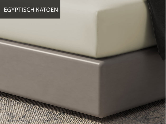 Luxe hoeslaken Egyptisch katoen - 90x200 - ecru
