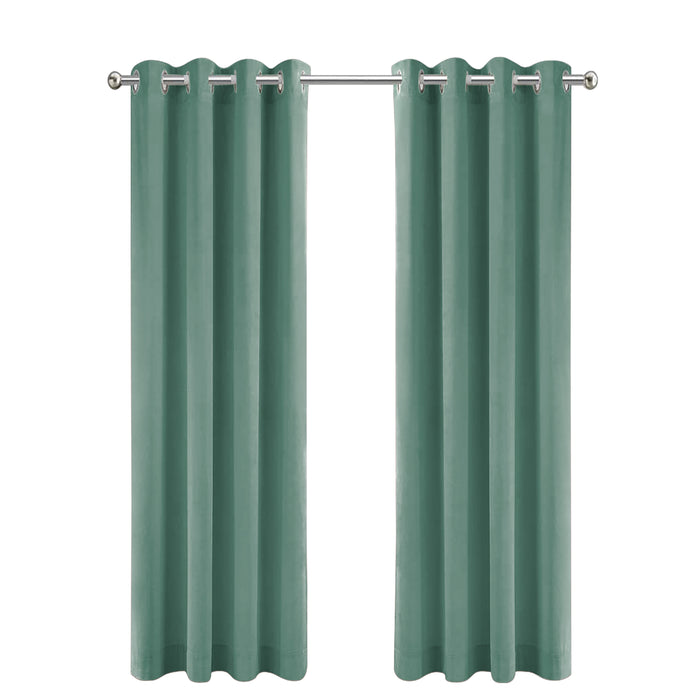 LW Collection Kant en klaar gordijnen groen 140x225cm