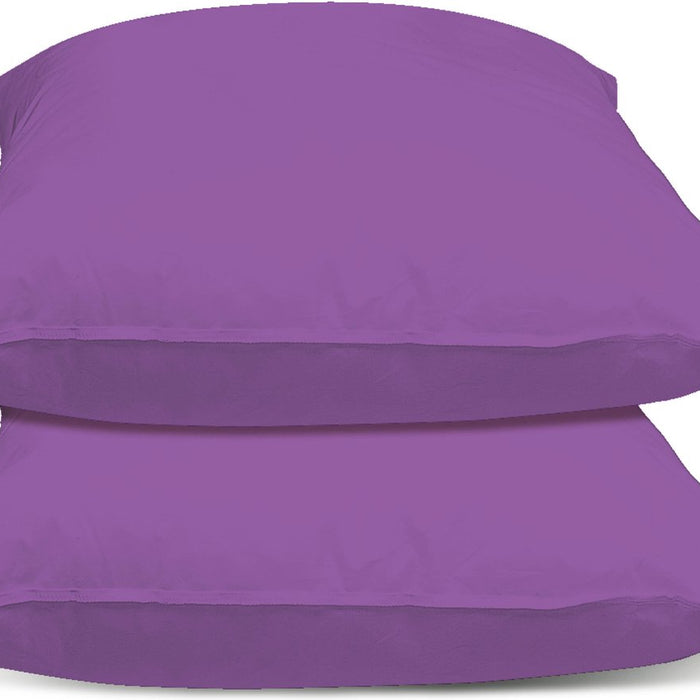Superieur 100% Percaline katoen|Set van 2|Paarse Kussensloop 60x70cm
