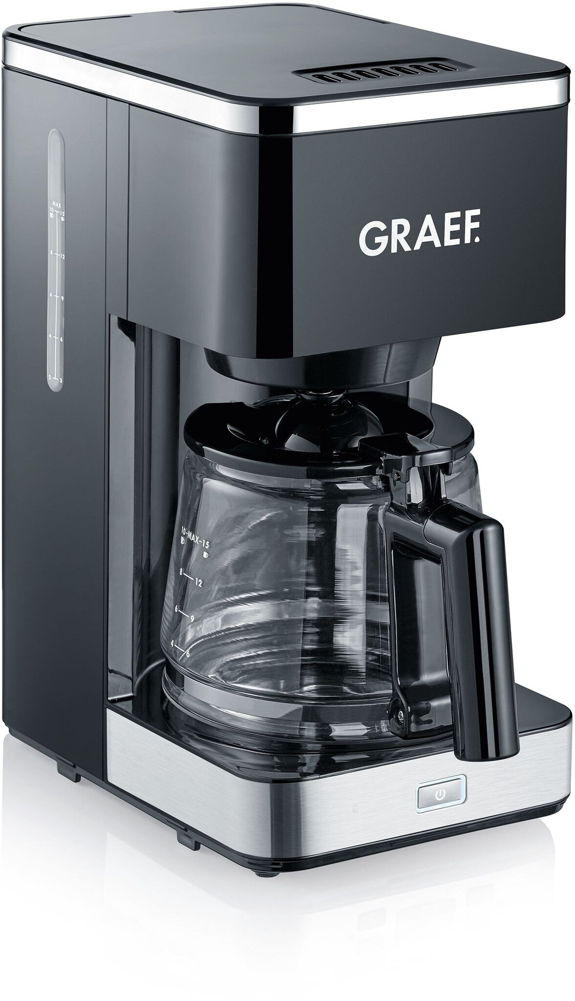 Graef Young Line filterkoffieapparaat - glazen kan - zwart