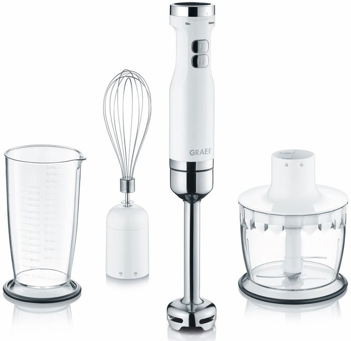 Graef staafmixerset wit - met turbostand