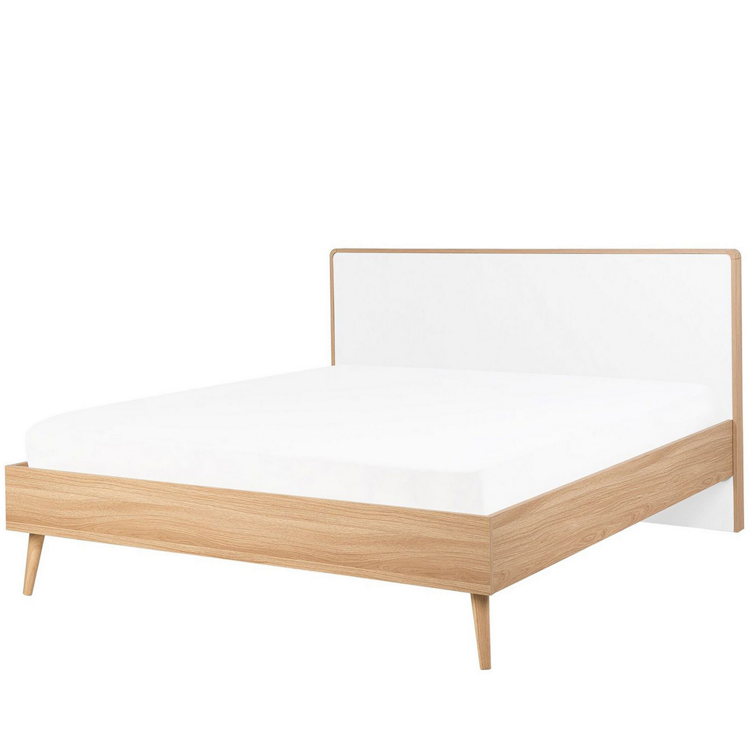 Beliani - SERRIS - Tweepersoonsbed - Wit - 140 x 200 cm - Vezelplaat