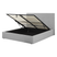 Beliani-LORIENT-Bed met opbergruimte-Lichtgrijs-140 x 200 cm-Polyester