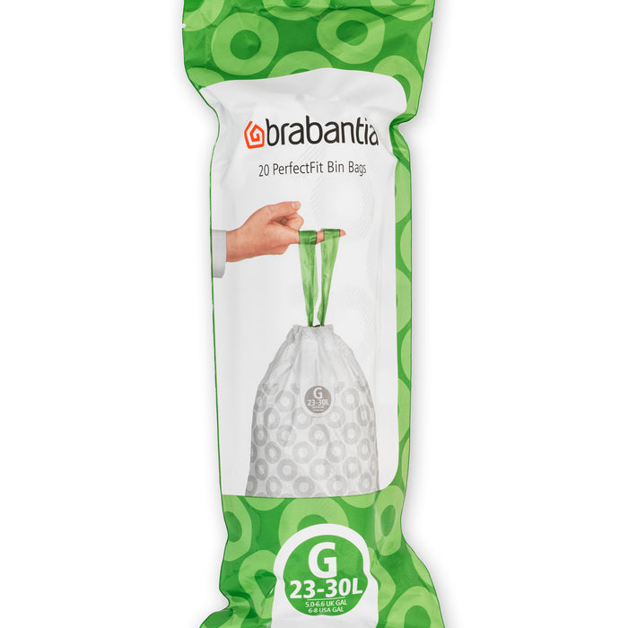 Brabantia Type G PerfectFit Afvalzak 23-30 Liter - 20 zakken