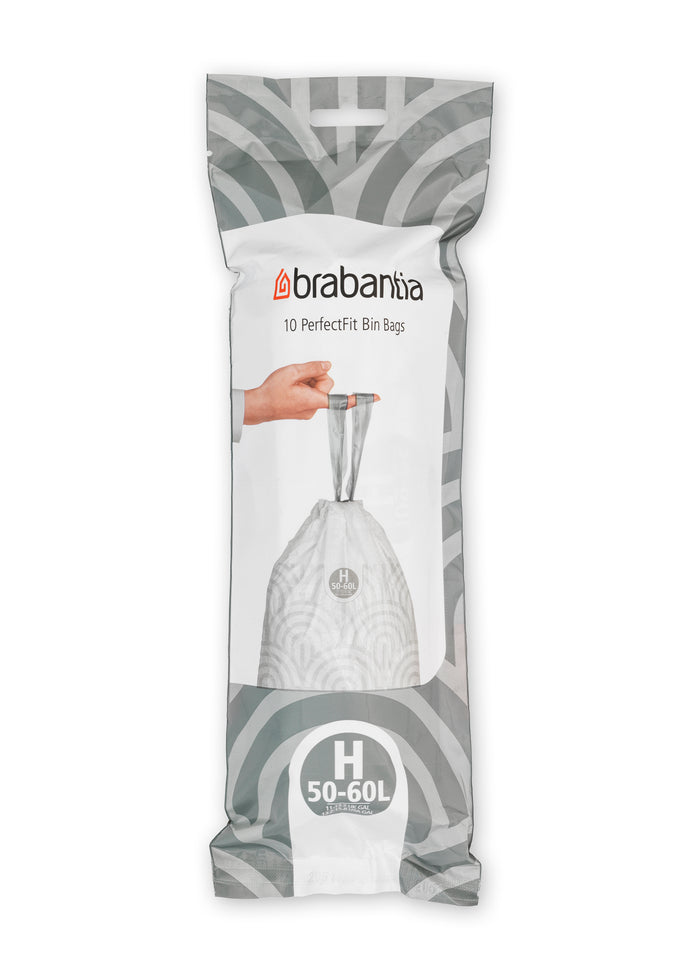 Brabantia Type H PerfectFit Afvalzak 50-60 Liter - 10 zakken