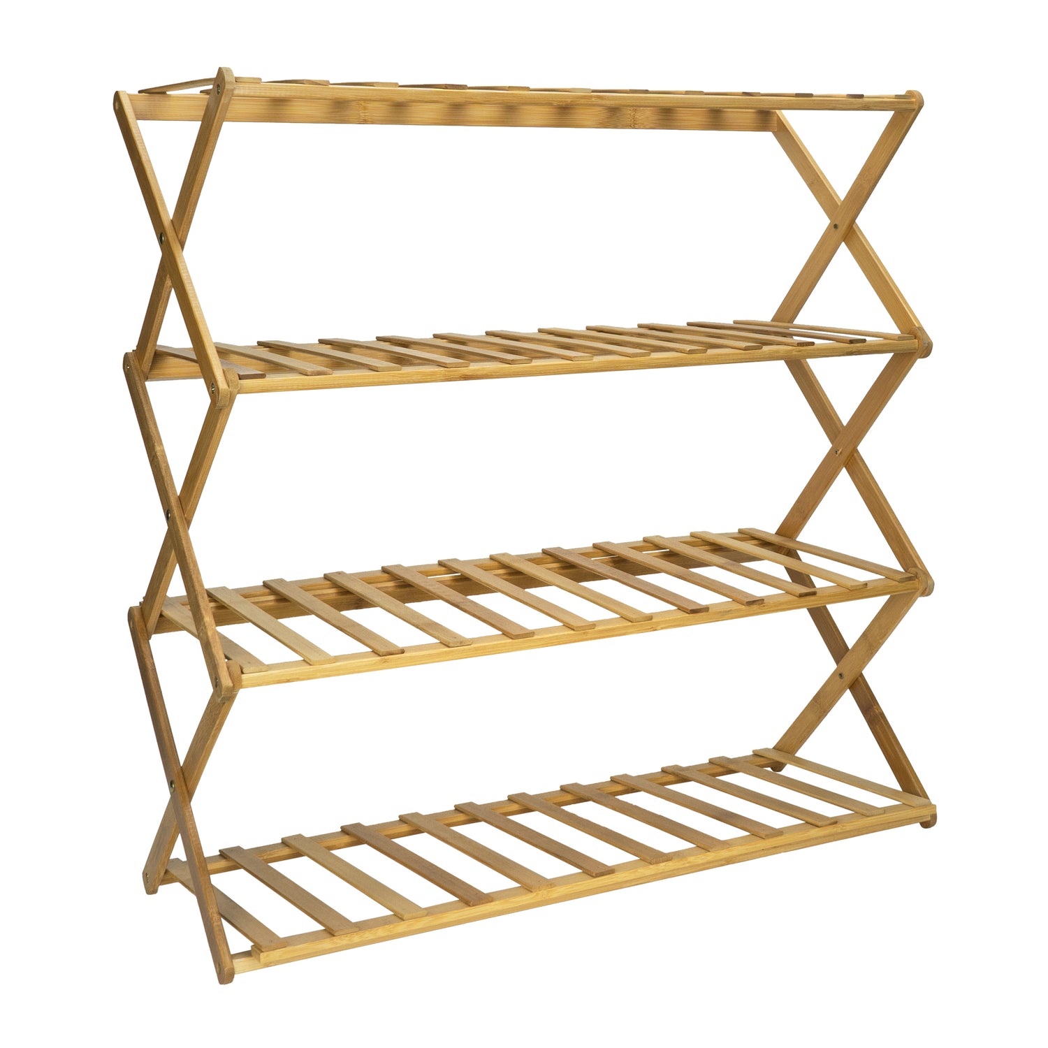 QUVIO Schoenenrek 4 laags - Bamboe