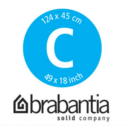 Brabantia Strijkplankhoes C 124x45 Schuim/Viscose 8mm