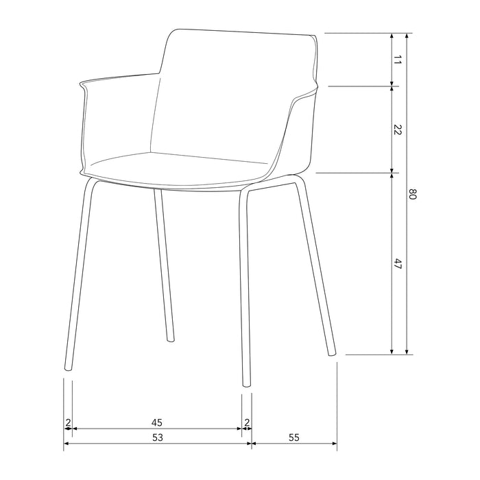 Woood Foppe Stoel Outdoor -  Jungle
