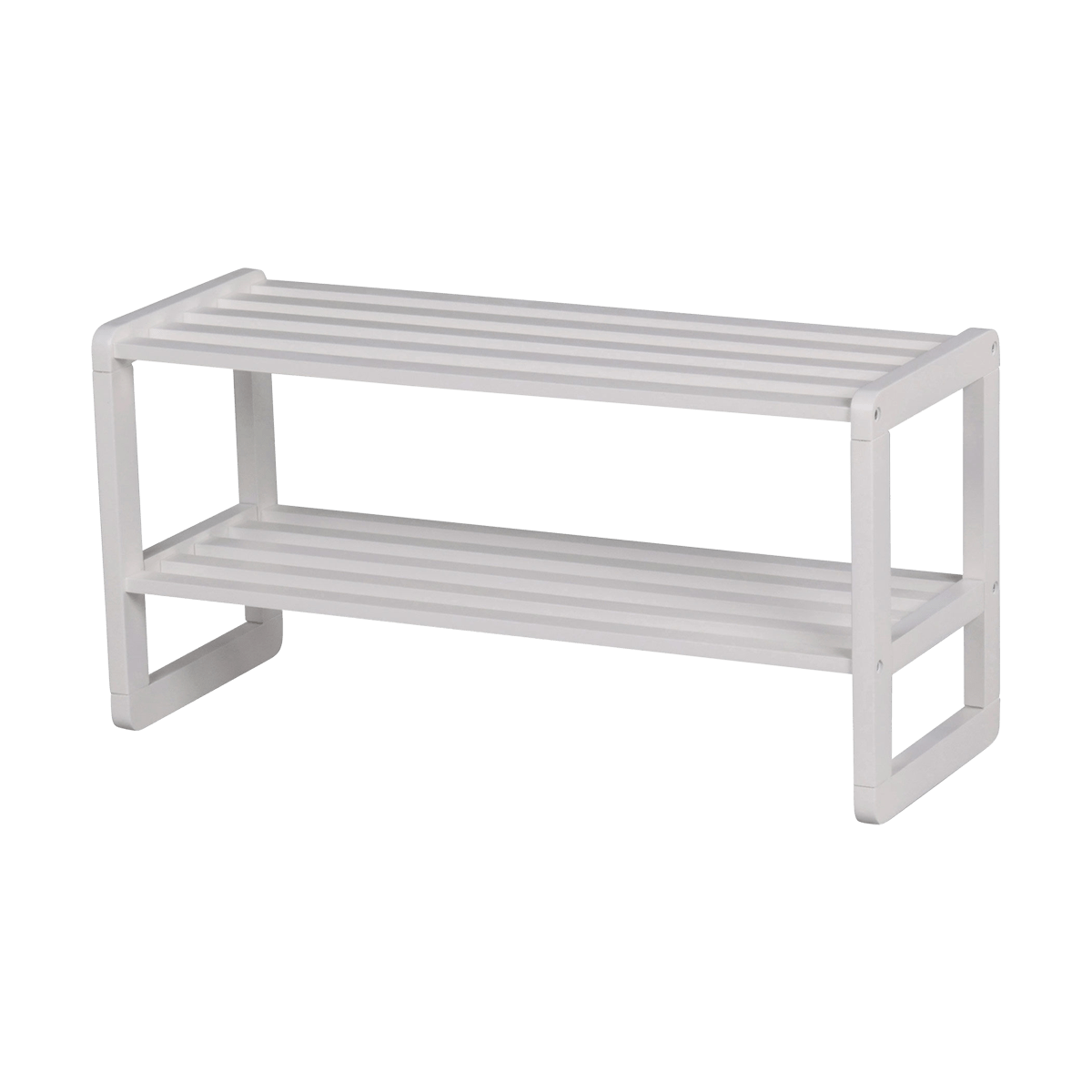 Rowico Home Metro eikenhouten schoenenrek wit - 80 x 30 cm