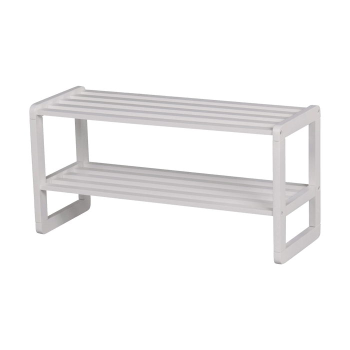 Rowico Home Metro eikenhouten schoenenrek wit - 80 x 30 cm