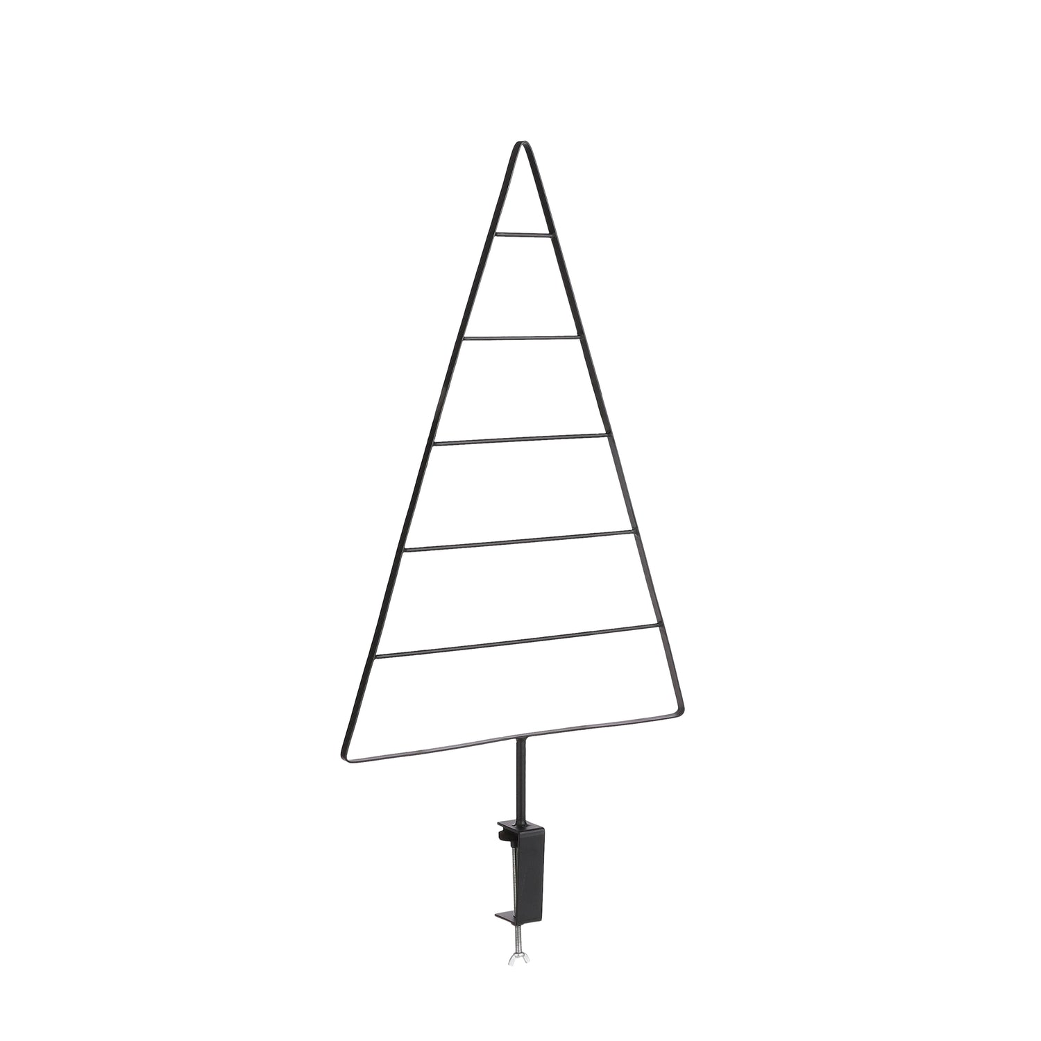House of Seasons Tafelklem Kerstboom - L40 x H85 cm - Metaal - Zwart