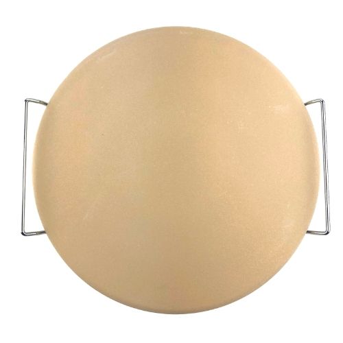 Excellent Houseware Pizzasteen met Metalen Houder 33 cm