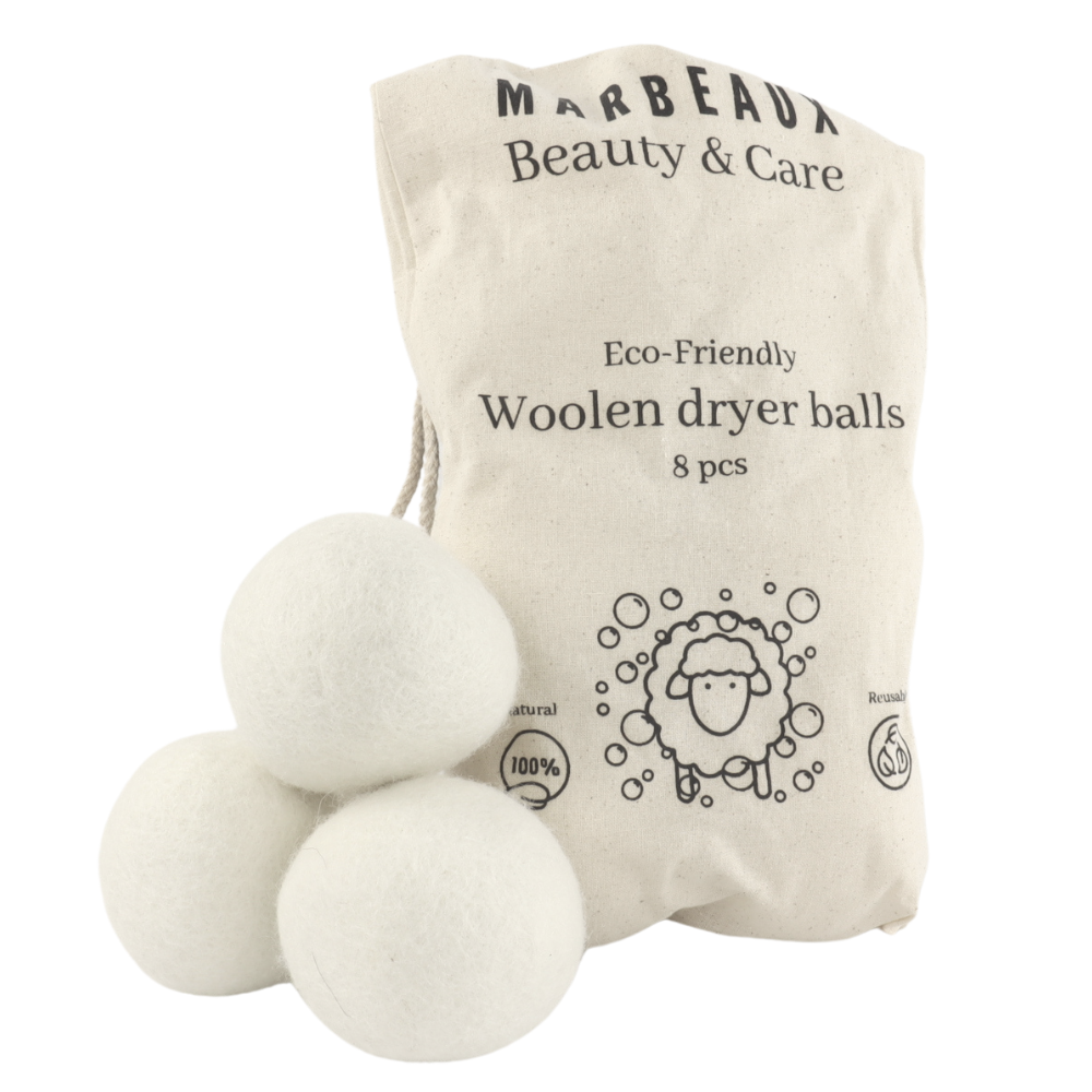 MARBEAUX Drogerballen Wol 8 Stuks Droogballen Duurzaam