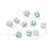 Cam Cam Copenhagen Lichtslinger origami - mix blue - baby