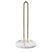 Keukenrolhouder Marble Goud|Wit