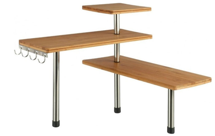 5five - keukenrek bamboe - met 4 haken