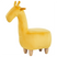 Beliani GIRAFFE Hocker Geel