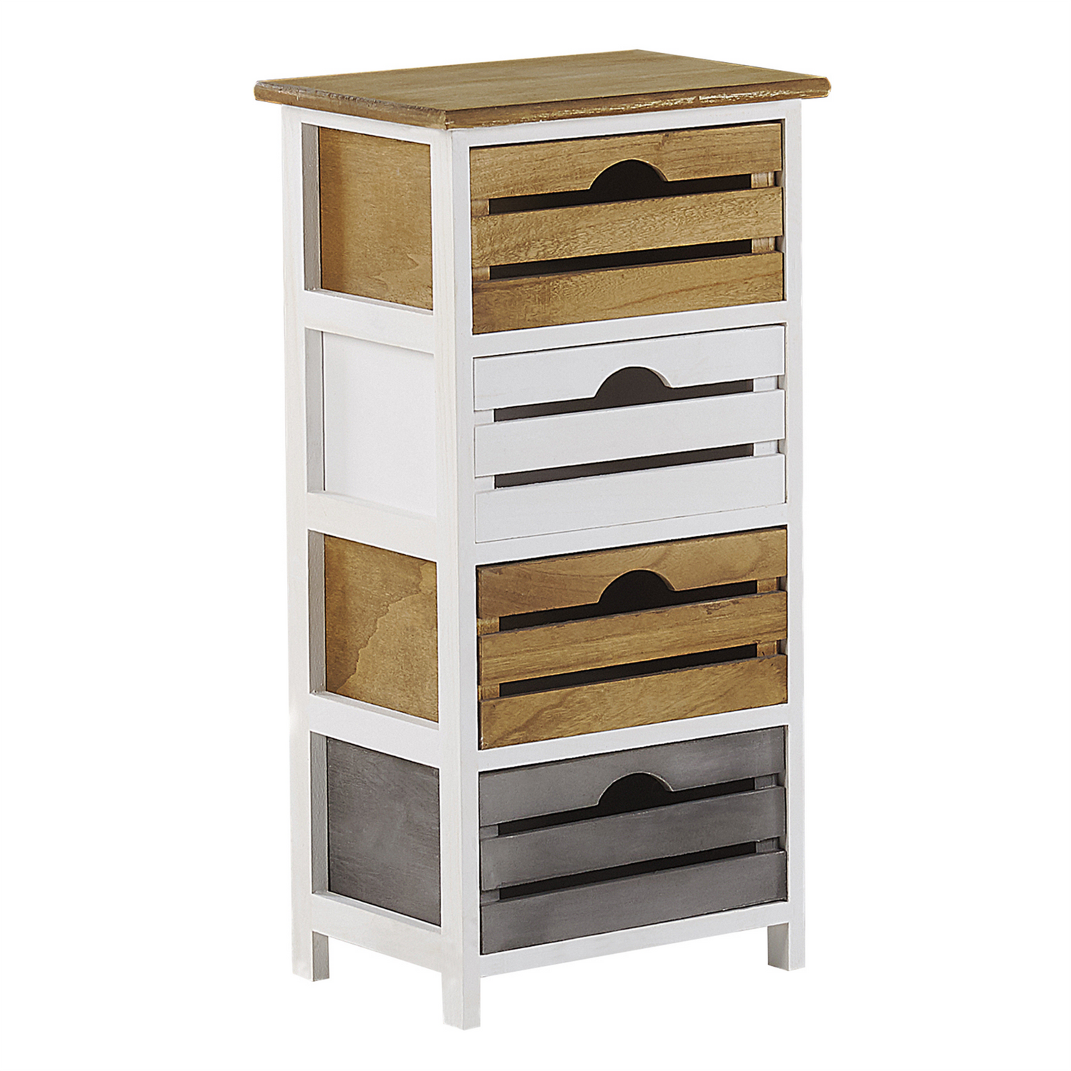 Beliani ZELA Ladekast Lichte houtkleur