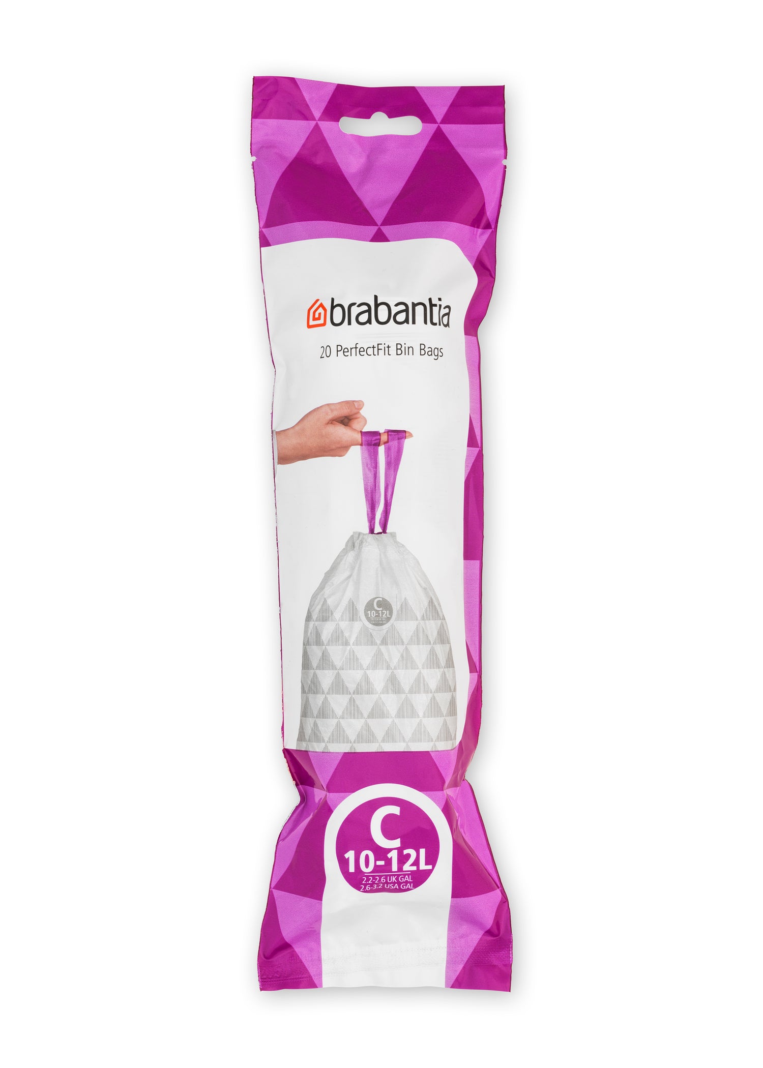 Brabantia Type C PerfectFit Afvalzak 10-12 Liter - 20 zakken