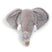Wild&Soft Kapstokhaak pluche olifant - bruin