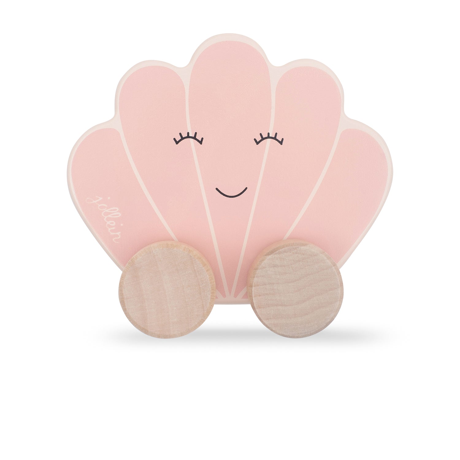 Jollein houten speelgoedauto roze (11 centimeter x 6 centimeter x 8