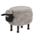 Beliani - SHEEP - Hocker - Grijs - Polyester