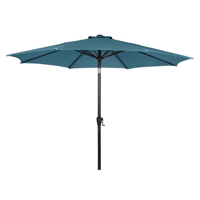 Hioshop Felix parasol met slinger en kantelfunctie Ø 3 m, blauw.