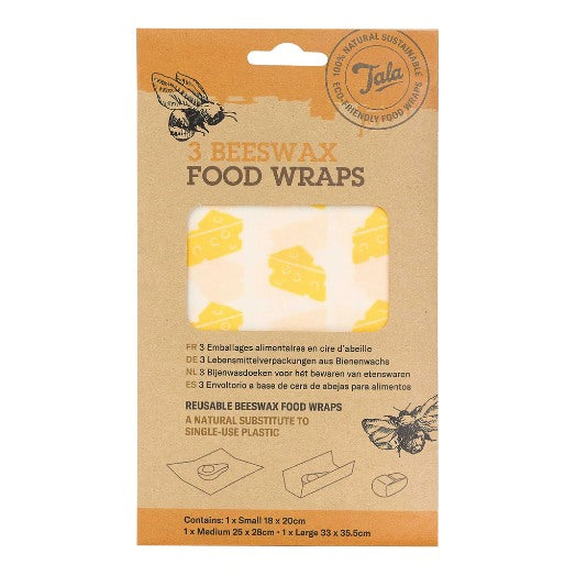 Bijenwas Wrap, Set van 3 Stuks, Cheese - Tala