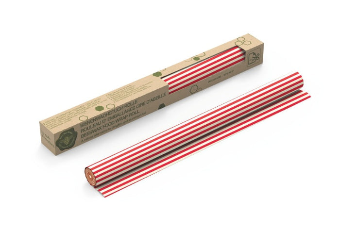 Bijenwas Vershoud Rol - Gestreept - Rood - Bee's Wax