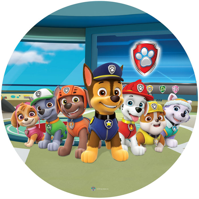 Sanders & Sanders zelfklevende behangcirkel PAW patrol blauw, groen en